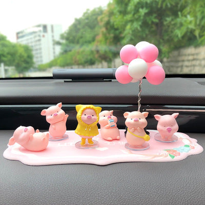 Cute Piggy Car Dashboard Decoration