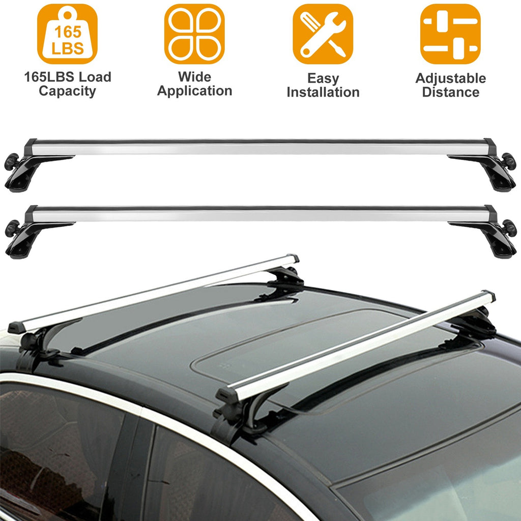 47.24" Universal Car Roof Rack Cross Bar – 165lbs Aluminum Cargo Carrier