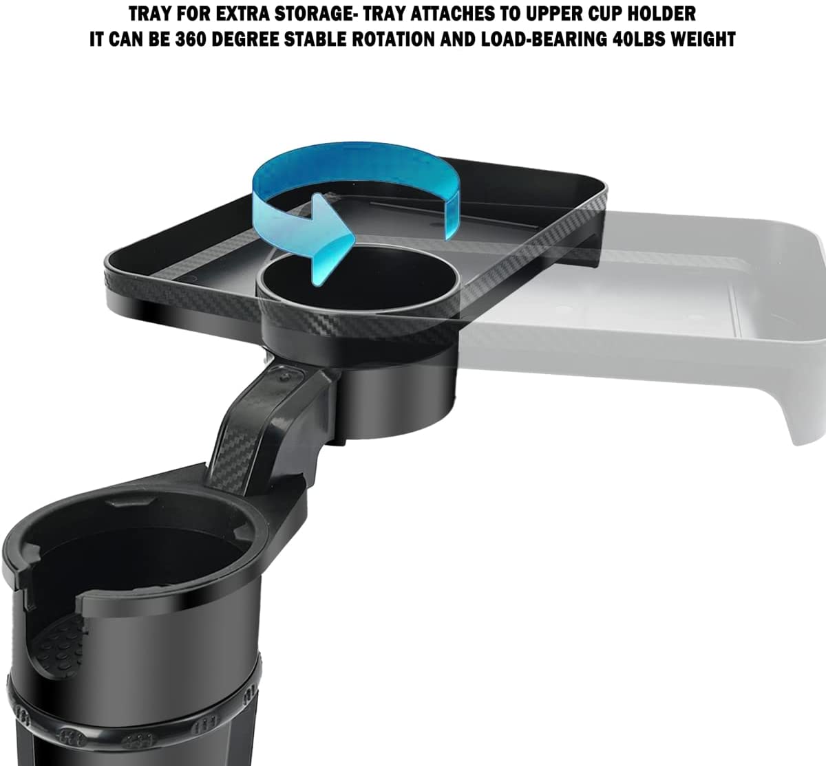 Drive-Thru Vibes – Swivel Cup Holder with Built-In Tray