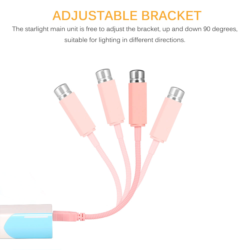 Pink Starry Night Car Projector – Mini LED Roof Light