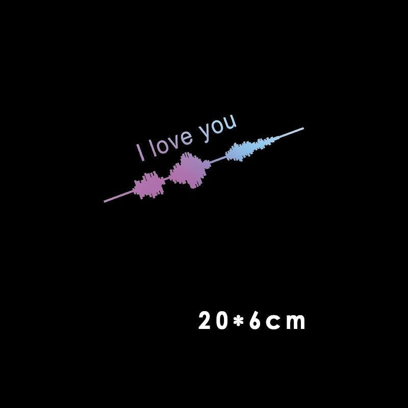 Sound Wave Electrocardiogram Car Sticker