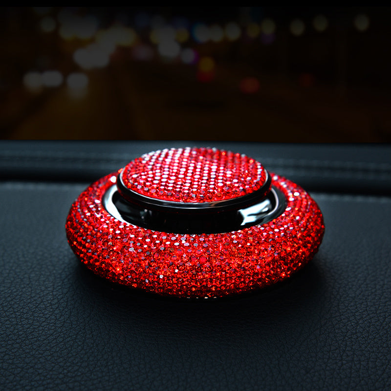Red Rhinestone Bling Car Accessories for Women