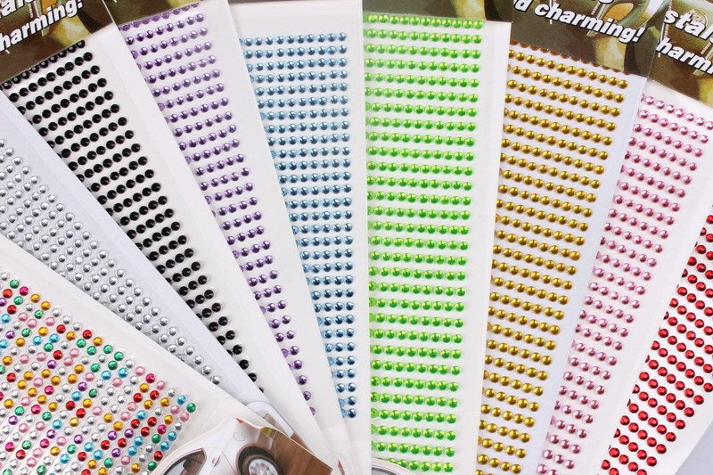 Acrylic Rhinestone Car Sticker